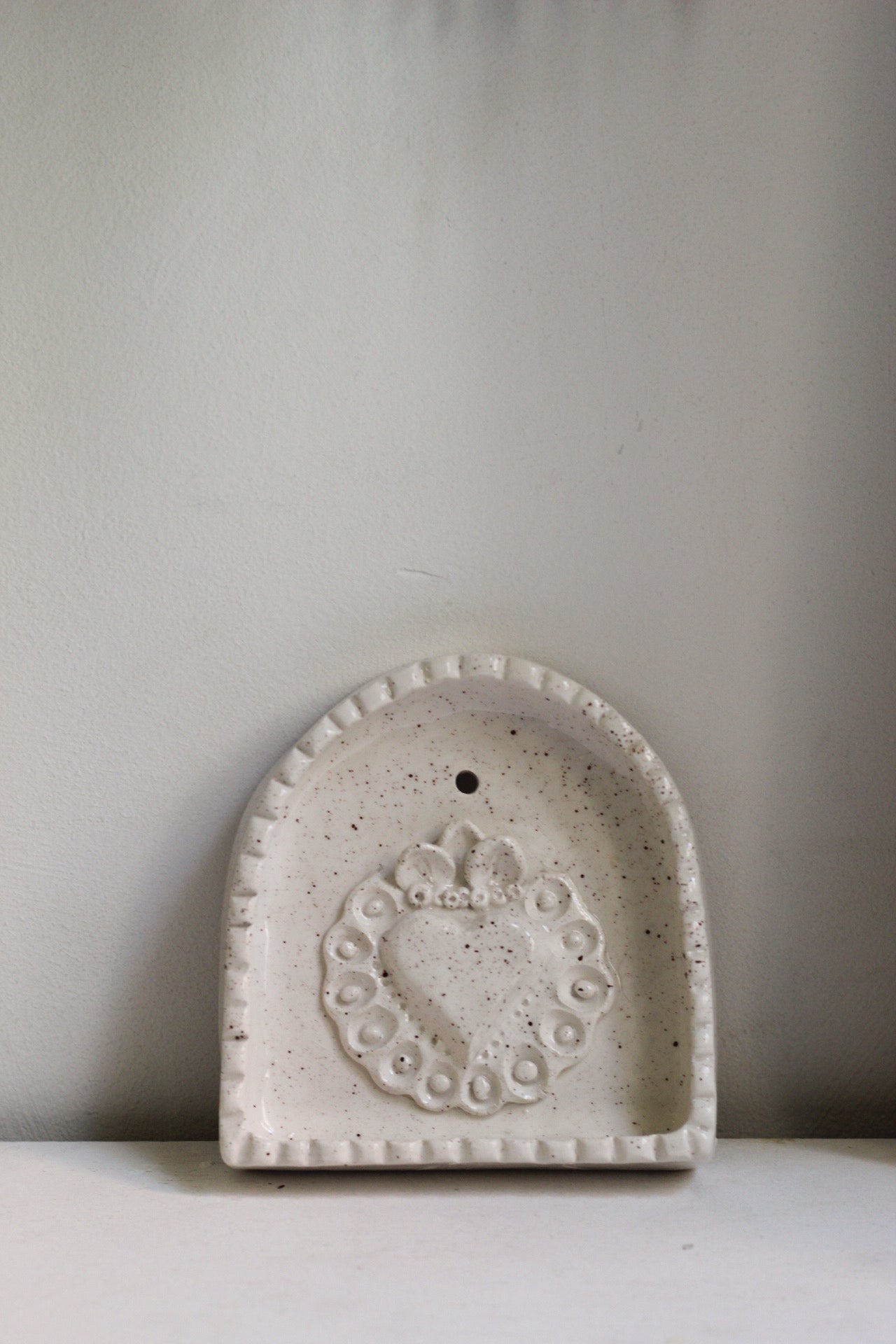 Milagrito corazón blanco