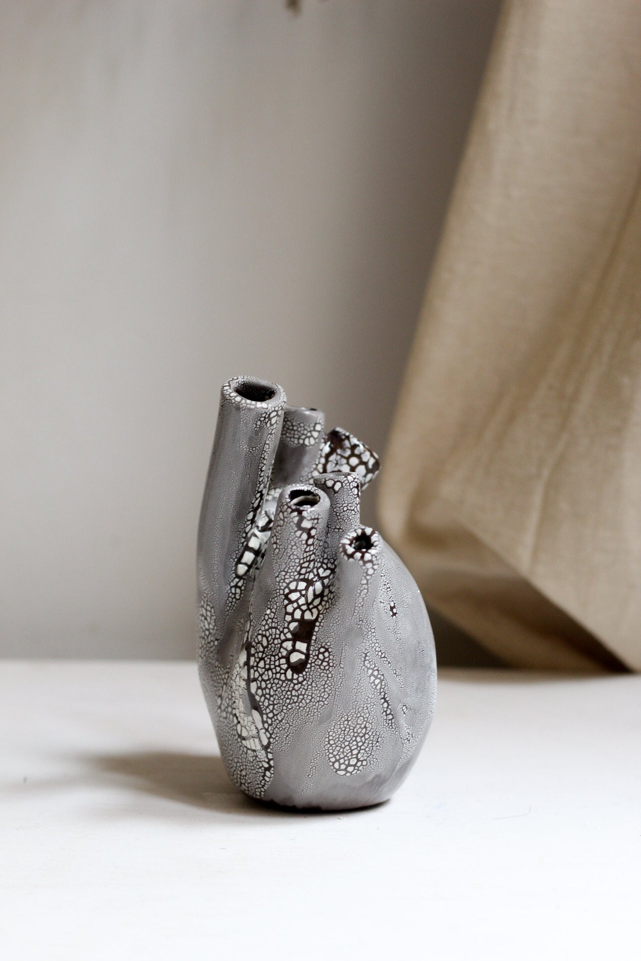 Corazón raro craquelado